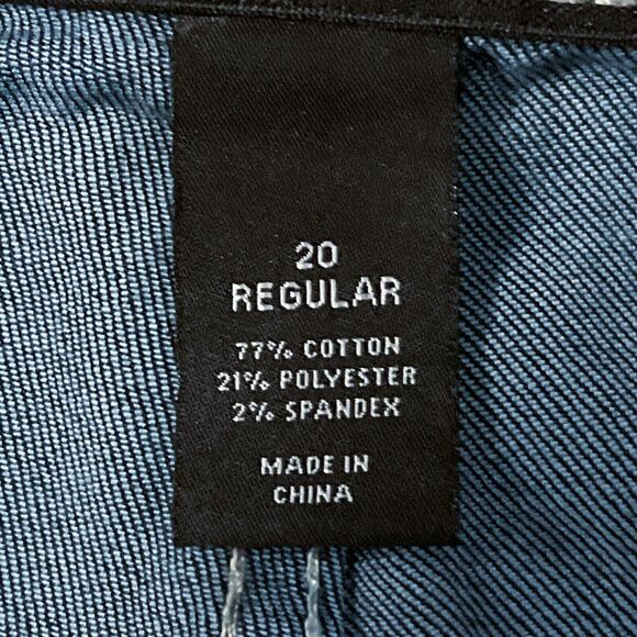 Lane Bryant Womens Jeans sz 20 Dark Wash Skinny Ankle x29" Cotton Denim Stretch - Picture 5 of 11